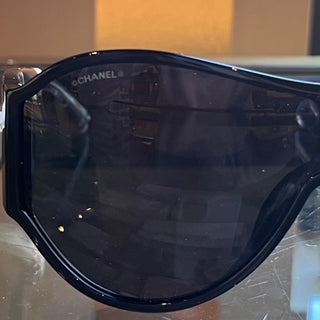 CHANEL 5426 c.501/S4 Quilted Black Acetate Oversized Sunglasses