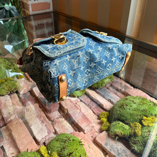 LOUIS VUITTON Baggy PM Blue Denim Monogram Shoulder Bag