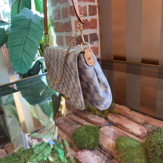 LOUIS VUITTON Favorite MM Damier Azur Canvas Crossbody