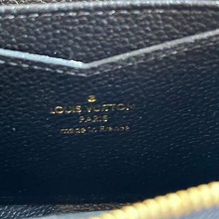 LOUIS VUITTON Zippy Black Empreinte Leather Coin Purse
