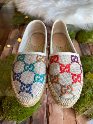 GUCCI Rainbow espadrilles jumbo gg 35.5