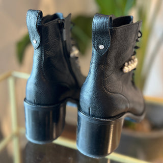 JIMMY CHOO Cruz 65 leather combat boot SZ 40