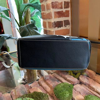 LOEWE Small Cowboy Puzzle Black Blue Western Shoulder Bag
