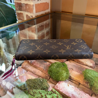 LOUIS VUITTON Clemence LV Monogram Brown Coated Canvas  Wallet