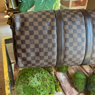 LOUIS VUITTON Keepall Bandoulière 45 Damier Ebene Canvas Weekend Bag