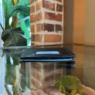 PRADA Black Leather Bifold Wallet