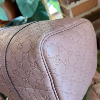 GUCCI Boston Joy Medium Winter Rose Guccissima Satchel