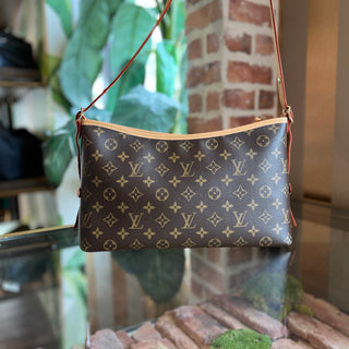 LOUIS VUITTON CarryAll East West Brown Monogram Canvas Shoulder Bag