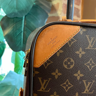LOUIS VUITTON Pegase 60 Brown Monogram Canvas Rolling Luggage