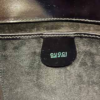 GUCCI Black Calf Hair Clutch DIA319