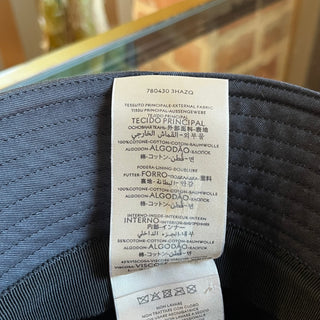 GUCCI Black Canvas Bucket Hat SZM