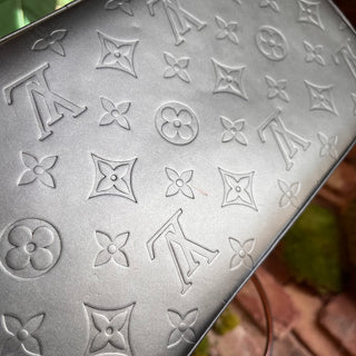 LOUIS VUITTON Stockton Matte Gray Vernis Leather Tote