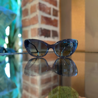 TIFFANY&CO. TF4158 8269/4M Blue Acetate Cat Eye Sunglasses