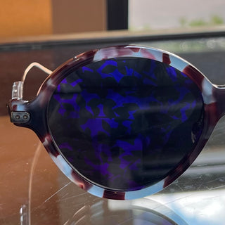 DIOR MJNTY Umbrago Blue Leopard Acetate Sunglasses