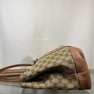 GUCCI GG Supreme Twins Medium Brown Tote