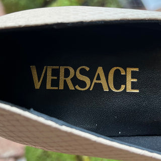 VERSACE Cream St Ayers Python Medusa Pumps SZ 36 (US 6)