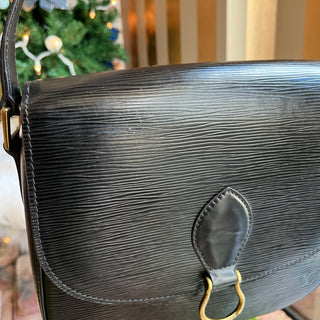 LOUIS VUITTON Saint Cloud GM Black Epi Leather Shoulder Bag