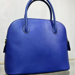 CELINE Dome Royal Blue Leather Satchel TS3737