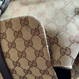 GUCCI Piston Lock GG Monogram Canvas Backpack