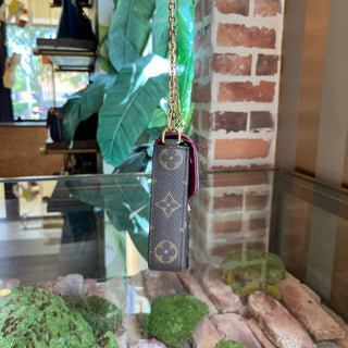 LOUIS VUITTON Felicie Pochette Brown Monogram Canvas Crossbody