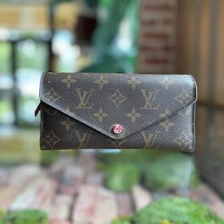 LOUIS VUITTON Josephine Brown Monogram Canvas Wallet