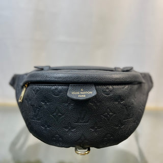 LOUIS VUITTON BumBag Black Emprietne Leather Belt Bag