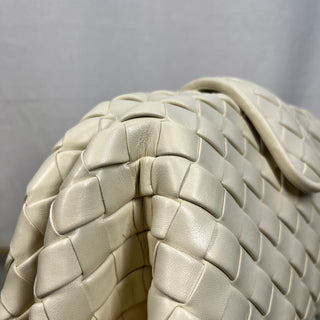 BOTTEGA VENETA Teen Lauren 1980 Intrecciato Off- White Clutch