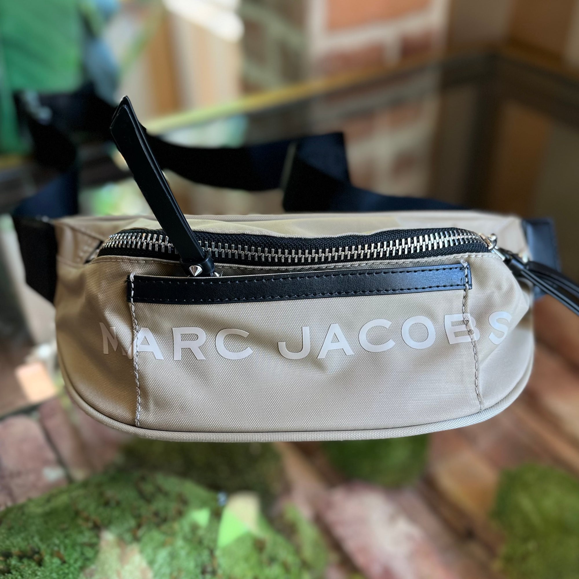 MARC JACOBS Beige Nylon Belt Bag