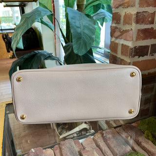 PRADA Double Medium Pink Saffiano Leather Tote