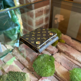 LOUIS VUITTON Mini Brown Monogram Canvas Folding Jewelry Case