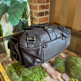 DIOR Rebelle Brown Leather Satchel Bag