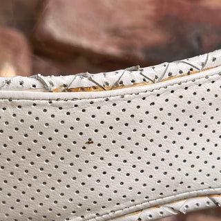 BOTTEGA VENETA Vintage White Leather Heels SZ 38.5 (US 8.5)