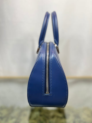 LOUIS VUITTON Jasmin Blue Epi Leather Satchel