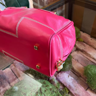 LOEWE Amazona 28 Pink Calfskin Satchel Bag