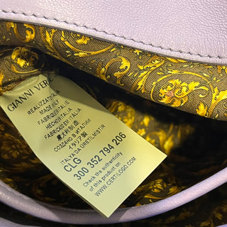 VERSACE Vanitas Medea Flap Purple Quilted Barocco Shoulder Bag