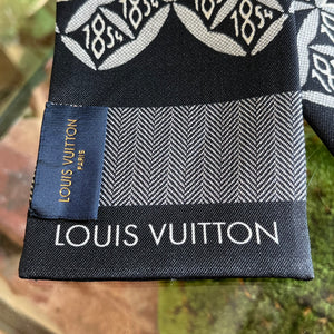Louis Vuitton Black Silk Since 1854 Bandeau
