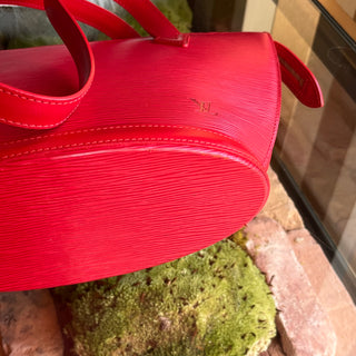 LOUIS VUITTON Saint Jacques PM Red Epi Leather Tote Bag