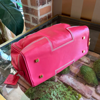 LOEWE Amazona 28 Pink Calfskin Satchel Bag