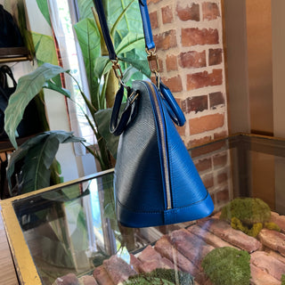 LOUIS VUITTON Toledo Blue Epi Leather Alma PM Bag
