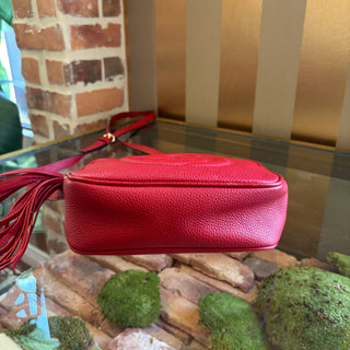 GUCCI Red Interlocking G Soho Disco Small