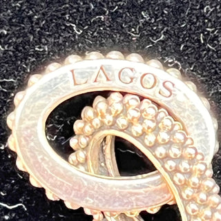 LAGOS Caviar Oval Sterling Silver Dangle Earrings