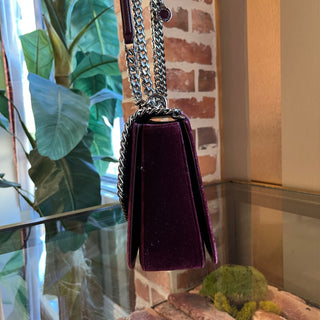 STELLA MCCARTNEY Falabellla Box Burggundy Velvet Crossbody