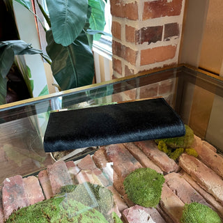 GUCCI Black Calf Hair Clutch DIA319