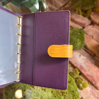 LOUIS VUITTON Yellow Epi Leather Agenda Cover