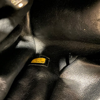 CHANEL Ligne Black Diagonal CC Lambskin Shoulder Bag