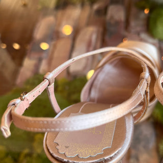 DIOR Cannage Champagne Satin Crystal Platforms SZ38(8US)