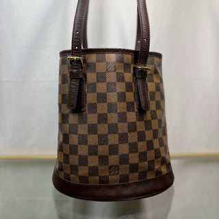 LOUIS VUITTON Marais 23 Damier Ebene Canvas Vintage Bucket Bag