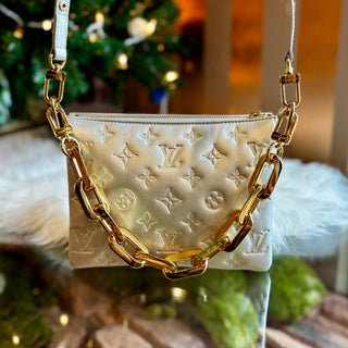 LOUIS VUITTON Silver BB Coussin