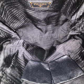 PRADA Black Leather Shoulder Bag
