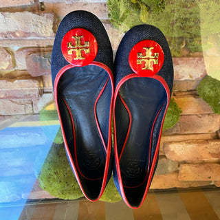 TORY BURCH Denim Ballet Flats SZ11